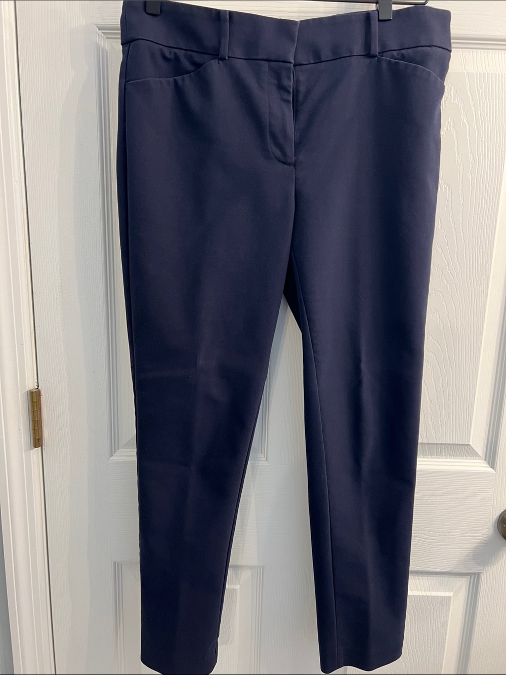 LOFT Navy Straight-Leg Dress Pants